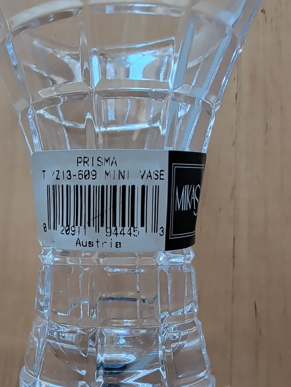 NWT Mikasa Mini Crystal Vase 3 3/4